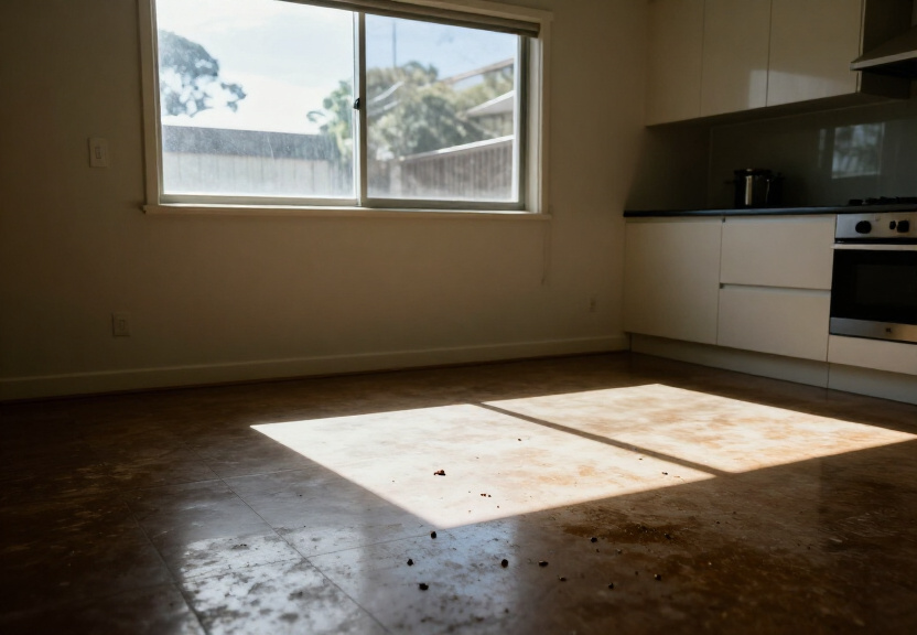 Cockroach infestation in a Maroubra kitchen before treatment